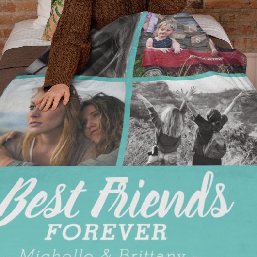 Modern Best Friends Foto | BLAUWGROEN Fleece Deken