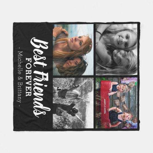 Modern Best Friends Foto Fleece Deken (Voorkant (Horizontaal))