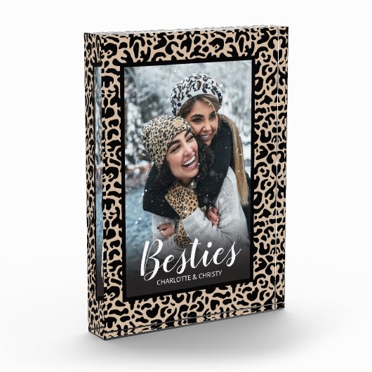 Modern Best Friends Leopard Print Fotoblokken (Links)