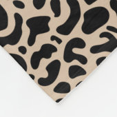Modern Best Friends Leopard Print Photo Fleece Deken (Hoek)