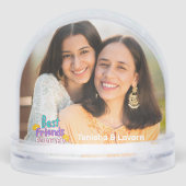 Modern Best Friends Photo and Name  Sneeuwbol (Achterkant)