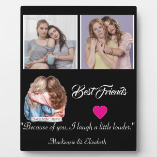Modern Best Friends Photo Grid Keepsake Gift Plaqu Fotoplaat