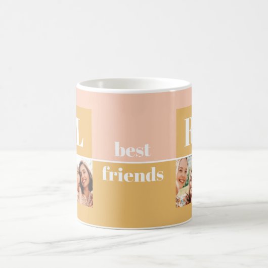 Modern Best Friends Photo Mok (Center)