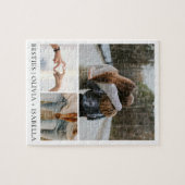 Modern Best Friends Simple Besties Photo Collage Legpuzzel (Horizontaal)