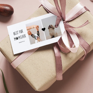 Modern Best Fur Mam Ever   Dog Photo Cadeaulabel