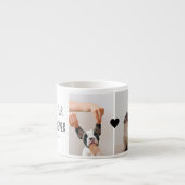 Modern Best Fur Mam Ever | Dog Photo Espresso Kop (Voorkant)