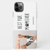 Modern Best Fur Mam Ever | Dog Photo iPhone Hoesje (Achterkant)