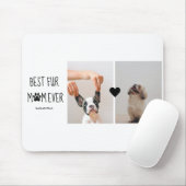 Modern Best Fur Mam Ever | Dog Photo Muismat (Met muis)