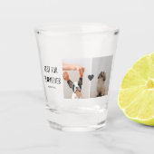 Modern Best Fur Mam Ever | Dog Photo Shot Glas (Voorkant)