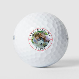 Modern BEST GRANDMA DOOR PAR Persoonlijke foto Golfballen