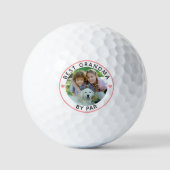Modern BEST GRANDMA DOOR PAR Persoonlijke foto Golfballen (Voorkant)
