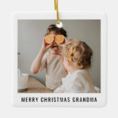 Modern Best Grandma Ever Beauty kerstcadeau Keramisch Ornament (Voorkant)