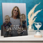 Modern Best Grandma Ever Photo Personalized Fotoplaat<br><div class="desc">Celebrate the love, strength, and warmth of the woman who holds the family together with the Modern Best Grandma Ever Photo Personalized Plaque. Designed with clean modern typography and your favorite photo, this elegant plaque becomes a heartfelt keepsake she’ll proudly display for years. Perfect for birthdays, Mother’s Day, Christmas, or...</div>