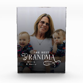 Modern Best Grandma Ever Photo Personalized Gifts Fotoblokken
