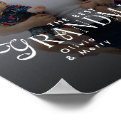 Modern Best Grandma Ever Photo Personalized Poster (Hoek)