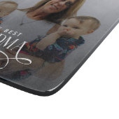 Modern Best Grandma Ever Photo Personalized Snijplank (Hoek)