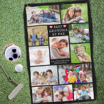 Modern BEST GRANDMA MET PAR 12 Aangepast fotocolla Golfhanddoek<br><div class="desc">Creëer een unieke fotogeheugen golfhanddoek voor de golfer oma met een fotocollage van 12 van uw favoriete afbeeldingen. TITLE CHANGE: De bewerkbare grappige titel BEST GRANDMA BY PAR kan worden gewijzigd en u kunt een persoonlijke boodschap toevoegen zoals HAPPY BIRTHDAY of WITH LOVE, NAMES of HAPPY GRANDPARENTS DAY en is...</div>
