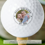 Modern BEST GRANDPA DOOR PAR Foto Golfballen<br><div class="desc">Voor de speciale golfliefhebber creëer een unieke foto-golfbal met de titel BEST GRANDPA BY PAR. PHOTO TIP: Voor snelste/beste resultaten, kies een foto met het onderwerp in het midden en/of pre-gewas het aan een vierkante vorm VOORDAT het uploaden. Neem contact op met de ontwerper via Zazzle Chat of makeitaboutyoustore@gmail.com als...</div>