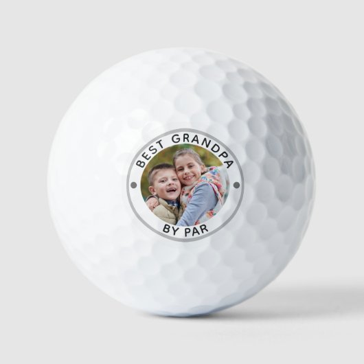 Modern BEST GRANDPA DOOR PAR Foto Golfballen (Voorkant)