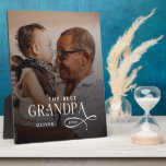 Modern Best GrandPa Ever Photo Personalized Fotoplaat<br><div class="desc">Celebrate grandpa with a timeless and heartfelt keepsake — the Modern Best Grandpa Ever Photo Personalized Plaque. Featuring your favorite photo paired with a clean, modern “Best Grandpa Ever” message, this premium plaque turns cherished memories into stylish display décor grandpa will treasure every day. Crafted with high-quality materials, crisp printing,...</div>