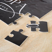 Modern Best GrandPa Ever Photo Personalized Legpuzzel (Zijkant)
