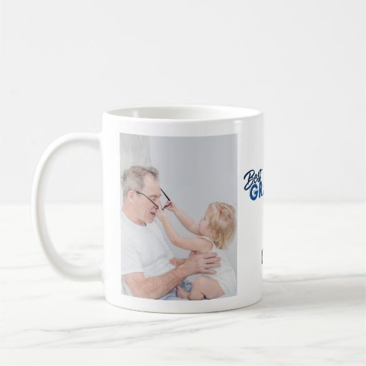 Modern Best Grandpa Ever Photo Vaderdag Koffiemok (Links)