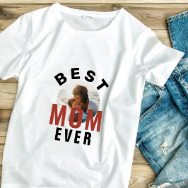 Modern Best Ma Ever Moeder Day Foto T-shirt
