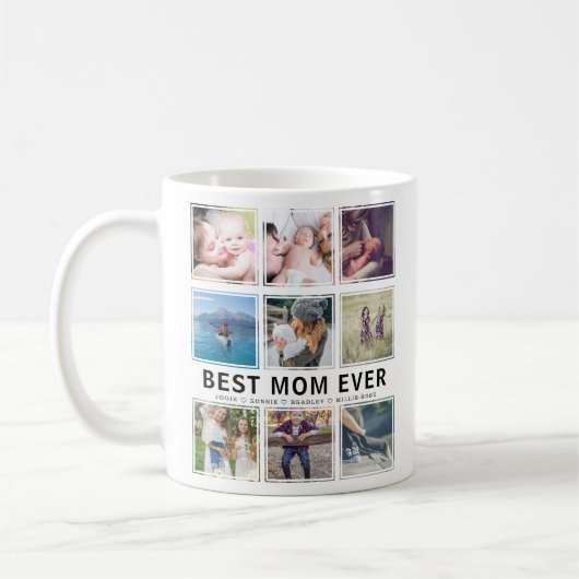 Modern Best Ma Ever Photo Collage Keepake Koffiemok (Links)