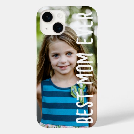 Modern Best Mam Ever Moederdag Photo Hoesje-Mate Case-Mate iPhone Case (Achterkant)