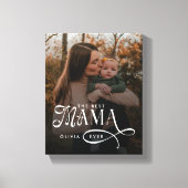 Modern Best Mama Ever Photo Mothers Day Gifts Canvas Afdruk (Voorkant)