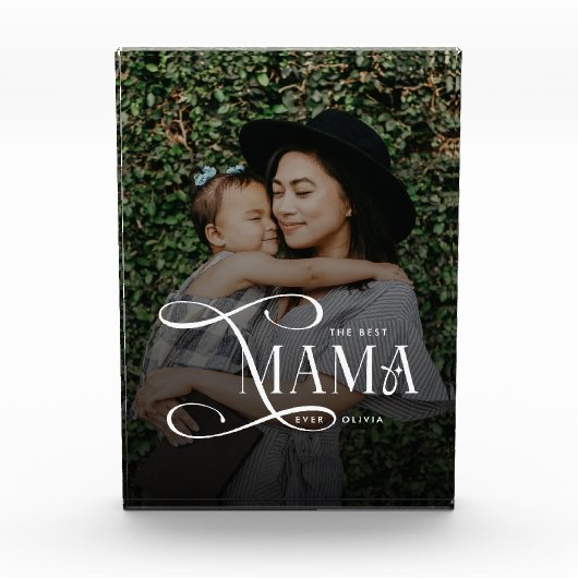 Modern Best Mama Ever Photo Mothers Day Gifts Fotoblokken (Voorkant)