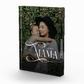 Modern Best Mama Ever Photo Mothers Day Gifts Fotoblokken (Rechts)