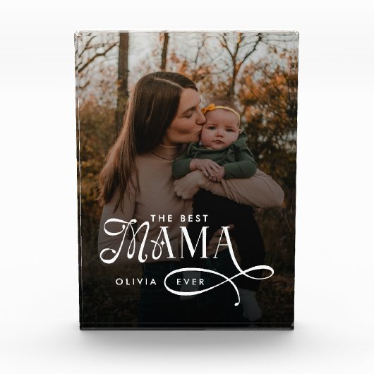 Modern Best Mama Ever Photo Mothers Day Gifts Fotoblokken (Voorkant)