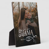 Modern Best Mama Ever Photo Mothers Day Gifts Fotoplaat (Zijkant)