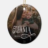  Modern Best Mama Ever Photo Mothers Day Gifts Keramisch Ornament (Links)