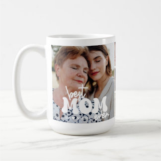 Modern Best Mom Ever Custom Photo Collage Mother Koffiemok