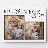 Modern Best Mom Ever Photo Heart Mothers Day Gifts Fotoplaat (Voorkant)