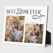 Modern Best Mom Ever Photo Mothers Day Gifts Fotoplaat (Zijkant)