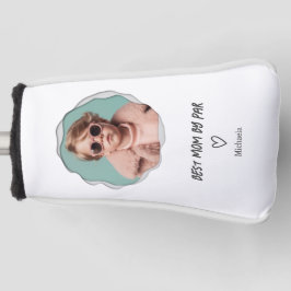 Modern Best Mom van Par Photo Mother Golfheadcover