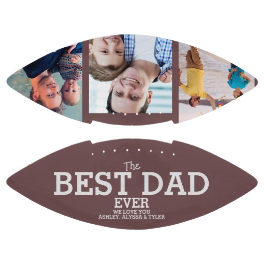 Modern Best Pap Ever Vader Dag 3 Foto Collage American Football (Panelen)