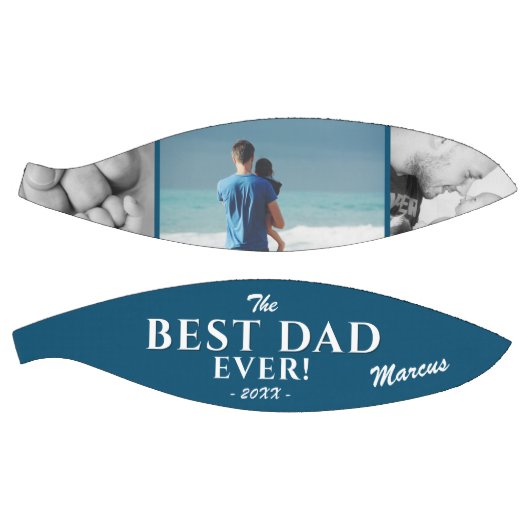 Modern Best Pap Ever Vader Dag 3 Foto Collage Basketbal (Panelen)