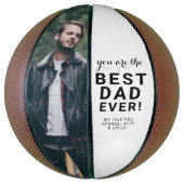 Modern Best Pap Ever Vader Day Foto Basketbal (Verticaal)