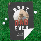 Modern Best Pap Ever Vader Day Foto Golfhanddoek