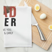 Modern Best Pap Ever Vader Day Round Photo Theedoek (Quarter Fold)