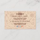 Modern Best Pizza In Town Professional  Visitekaartje (Achterkant)