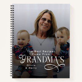 Modern Best Recipes Grandma Photo Grandkids Gifts Notitieboek