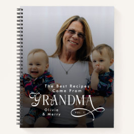 Modern Best Recipes Grandma Photo Grandkids Gifts Notitieboek