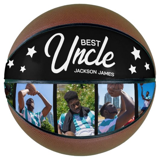 Modern Best Uncle 5 Photo Basketbal (Voorkant)