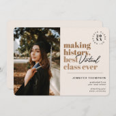 Modern Best Virtual Class Afstuderen Covid Aankondiging (Voorkant / Achterkant)