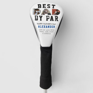 Modern beste DAD, foto van Par Photo Collage Vader Golfheadcover